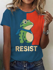 Women's Portland Frog Resist Short-sleeved T-shirt