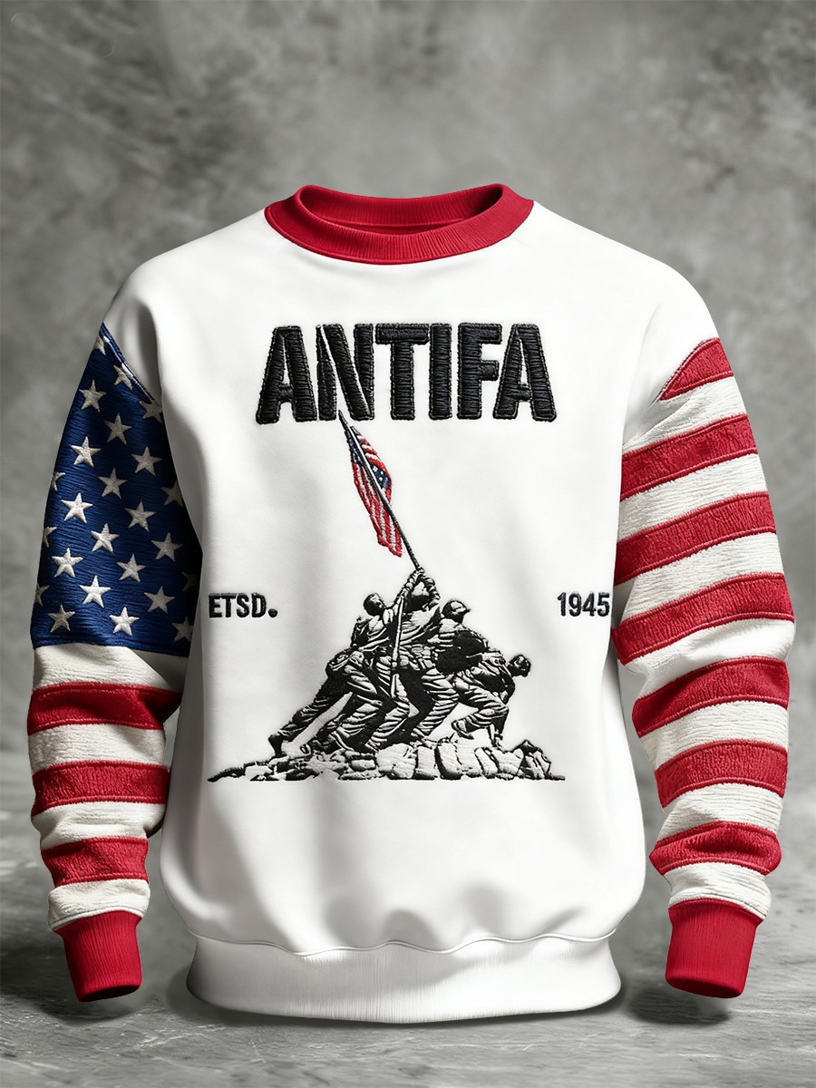 Unisex 8647 FDT Antifa Printed Sweatshirt
